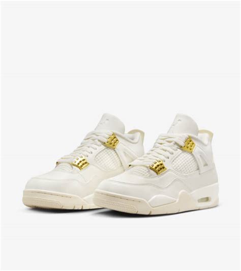 nike weiß gold damen|Women's Air Jordan 4 'White & Gold' (AQ9129.